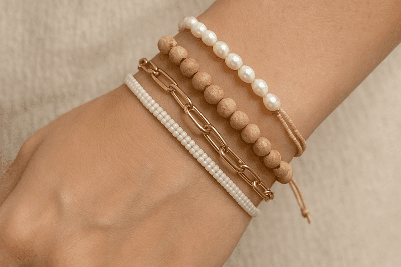 DIY Stacked Bracelets for Everyday Wear