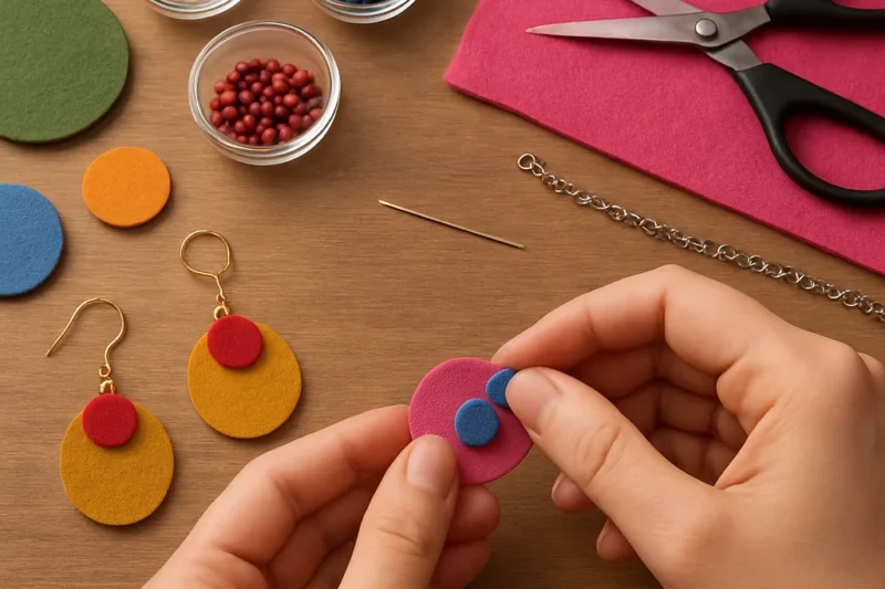 How to Make Jewelry Using Felt