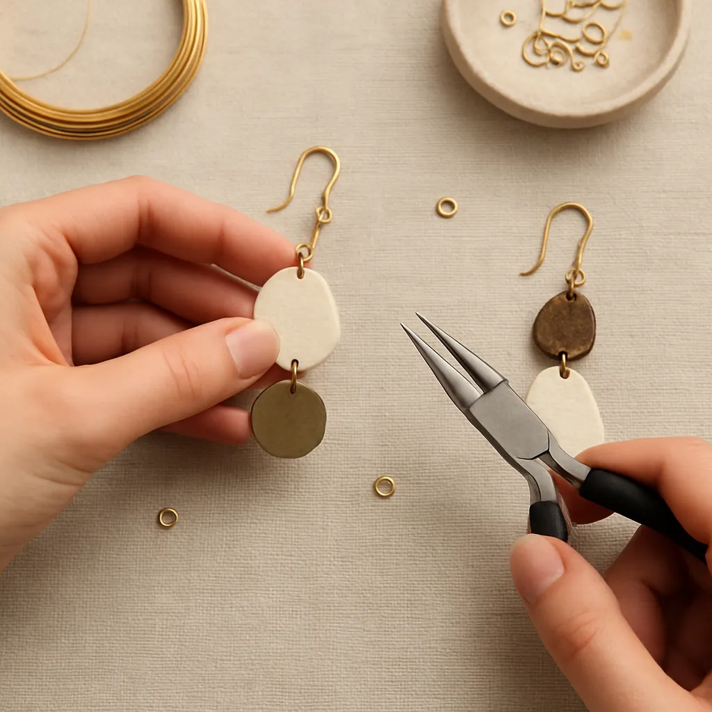 DIY Asymmetrical Earrings with Artistic Balance