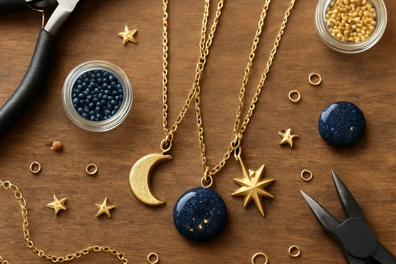 DIY Celestial-Themed Necklaces