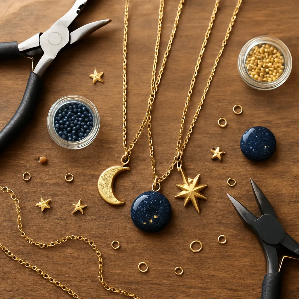 DIY Celestial-Themed Necklaces