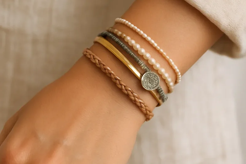 How to Style Layered Bracelets
