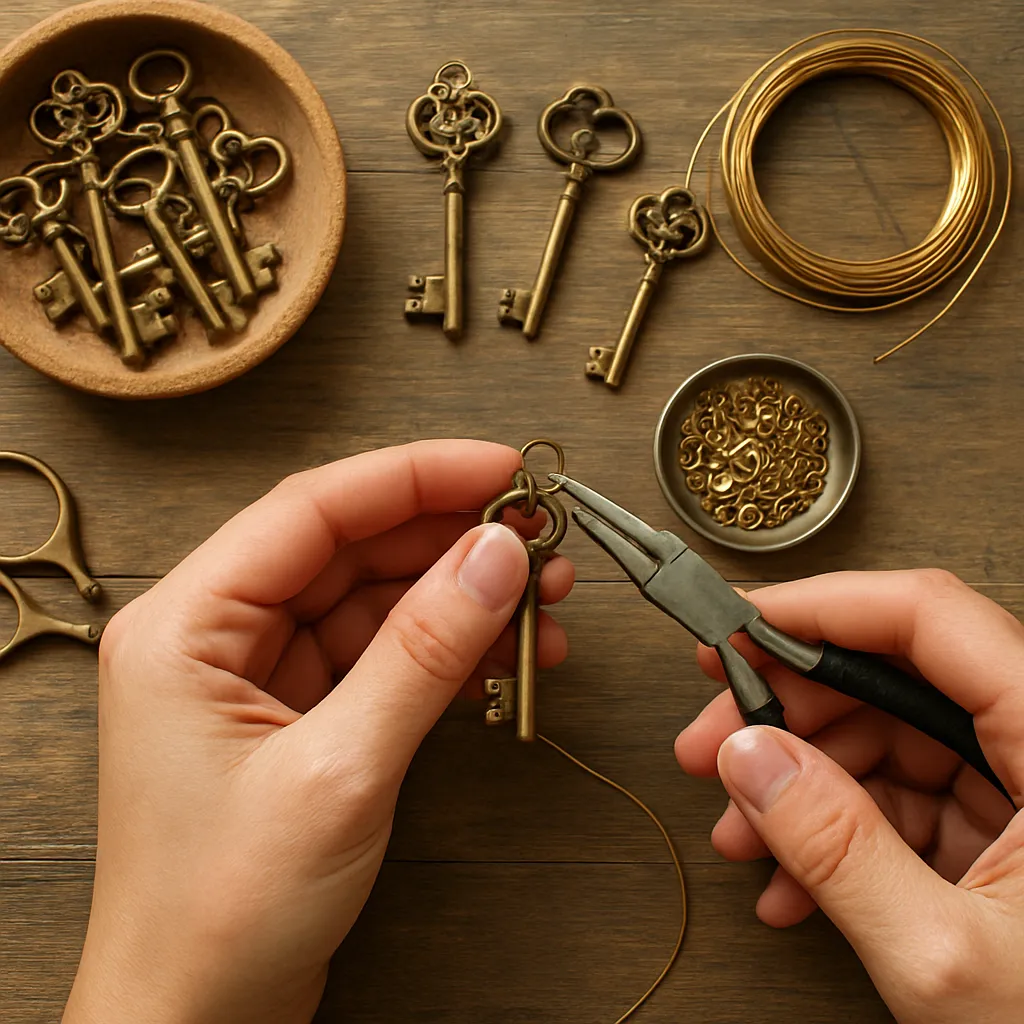 How to Create Jewelry Using Vintage Keys