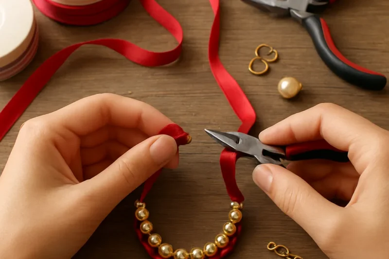 DIY Jewelry Using Ribbons