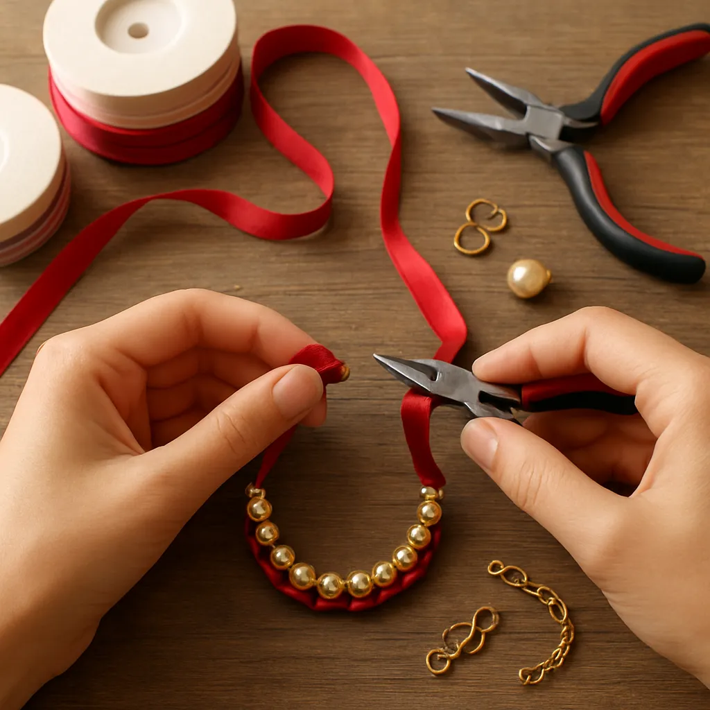DIY Jewelry Using Ribbons