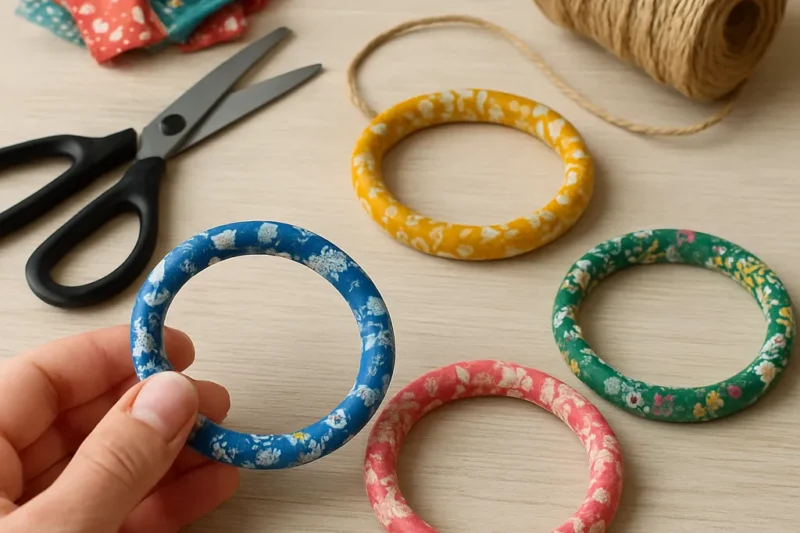 DIY Fabric-Wrapped Bracelets