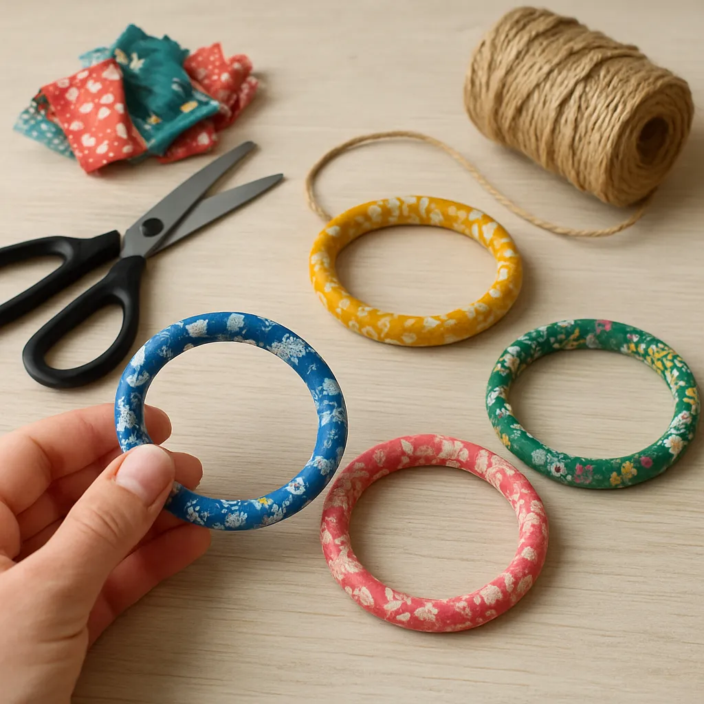 DIY Fabric-Wrapped Bracelets