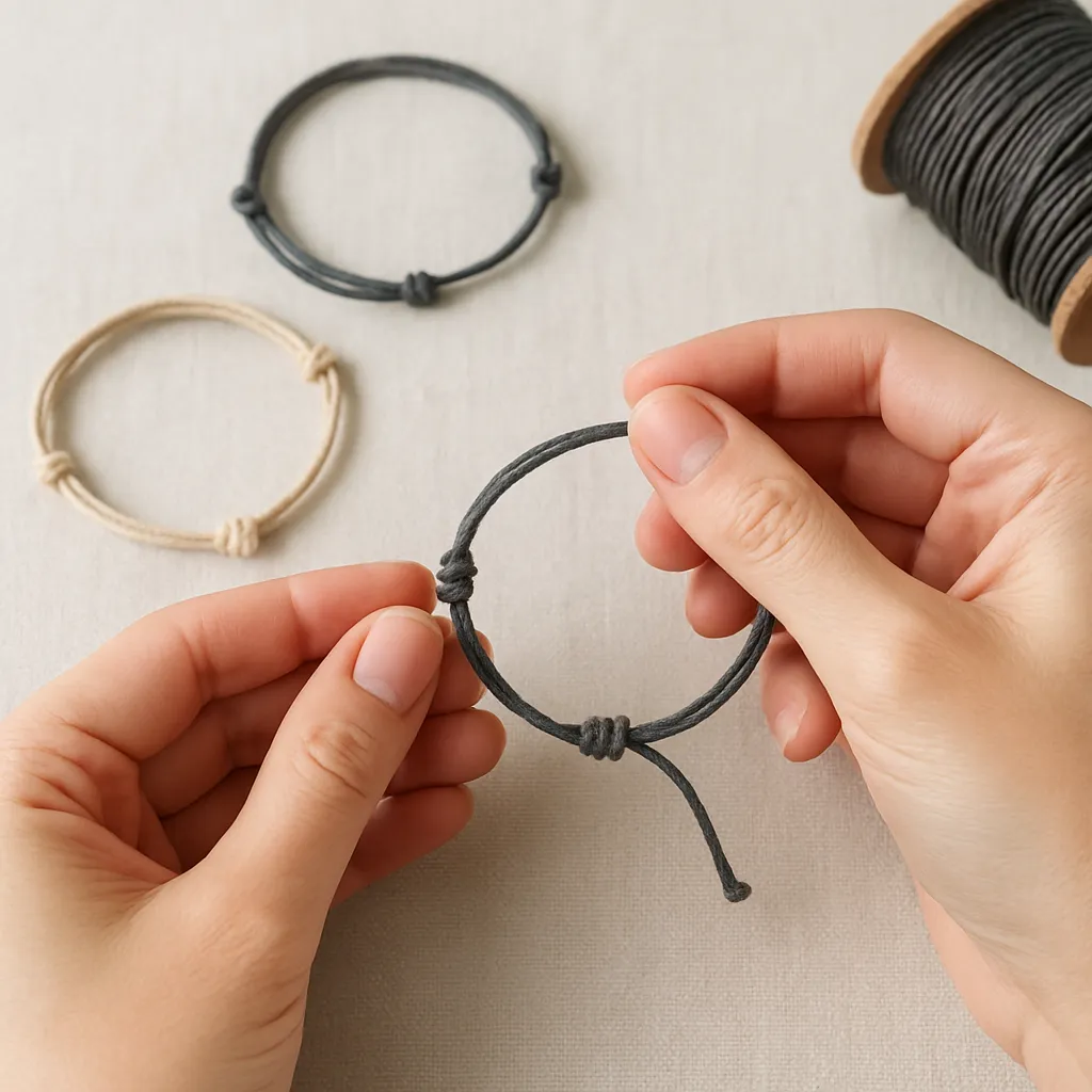 DIY Minimalist Bracelets Using Simple Knots