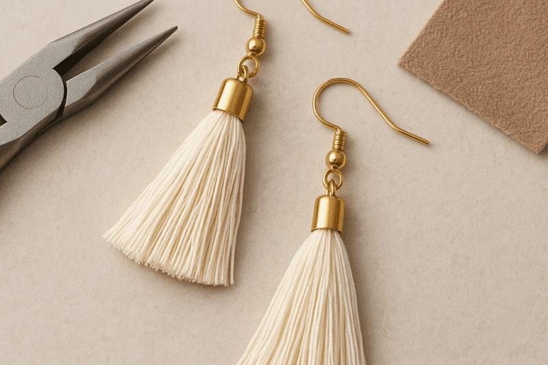 DIY Tassel Earrings with Professional Finish