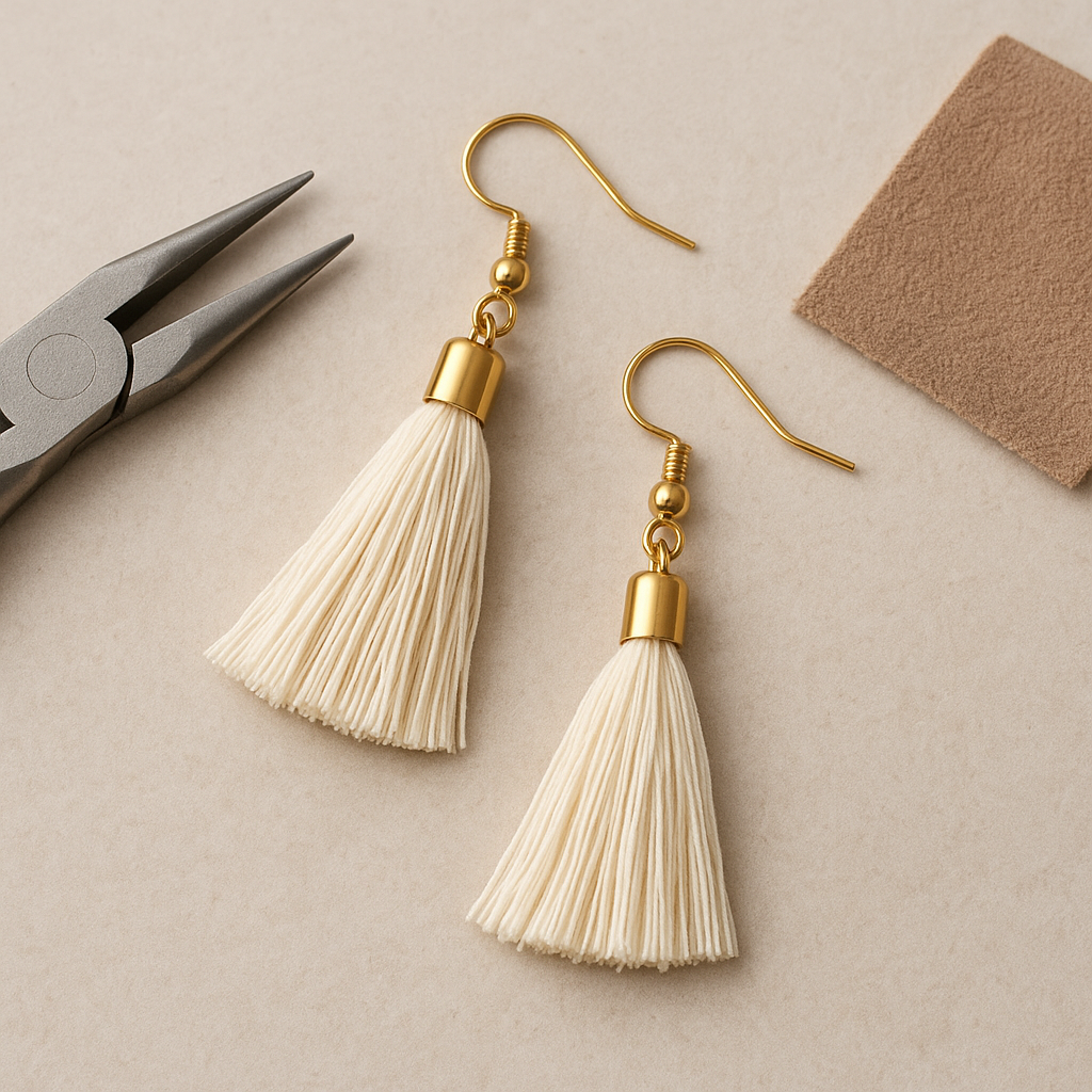 DIY Tassel Earrings with Professional Finish