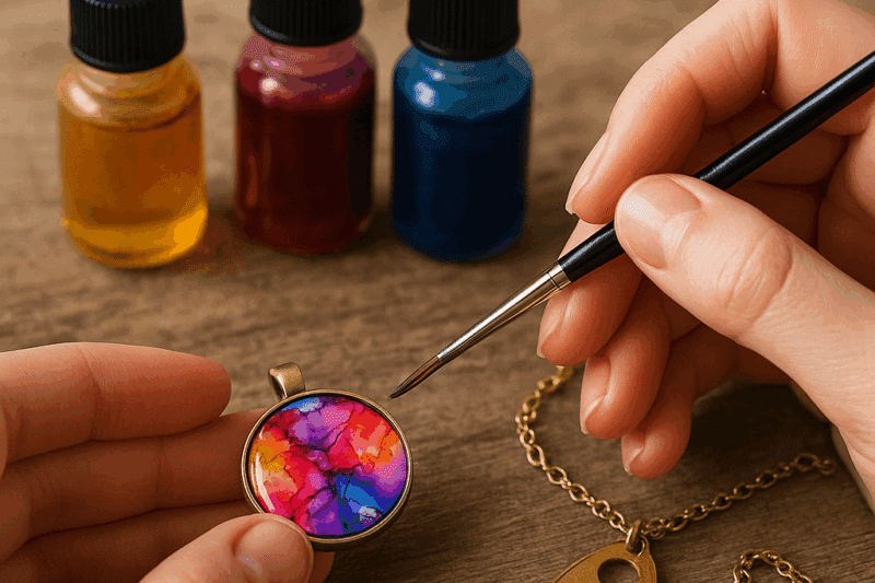 Creating Vibrant Jewelry with Alcohol Inks