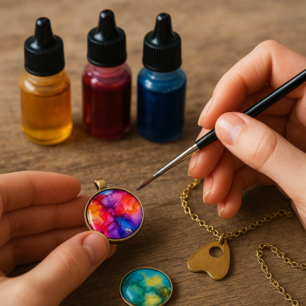 Creating Vibrant Jewelry with Alcohol Inks
