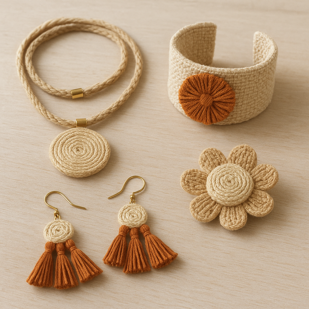 Easy Jewelry Projects Using Fabric and Fibers