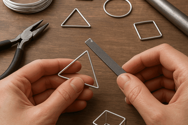 How to Make Geometric Jewelry Shapes by Hand