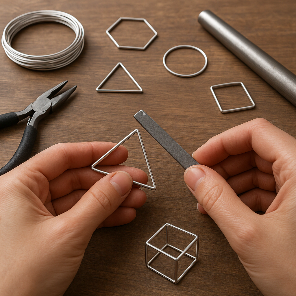 How to Make Geometric Jewelry Shapes by Hand