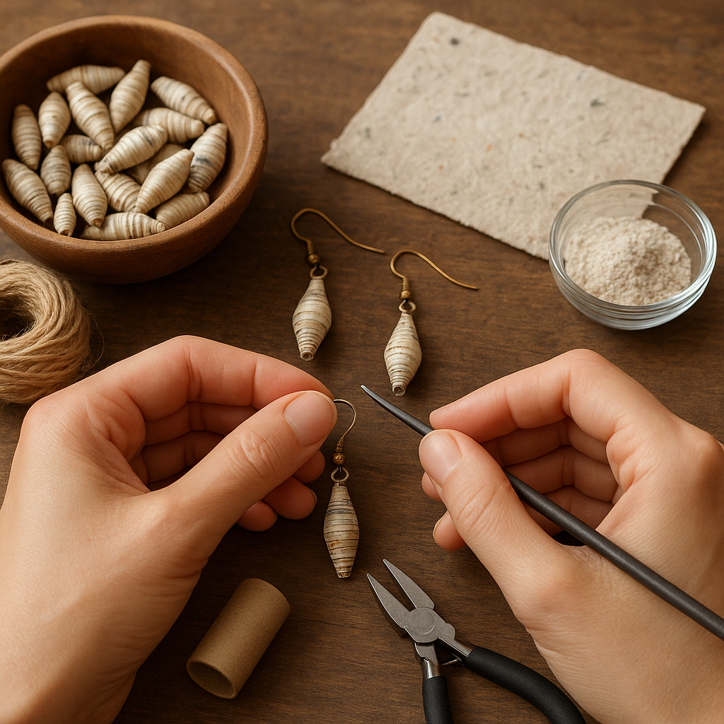 How to Use Recycled Paper in Jewelry Making