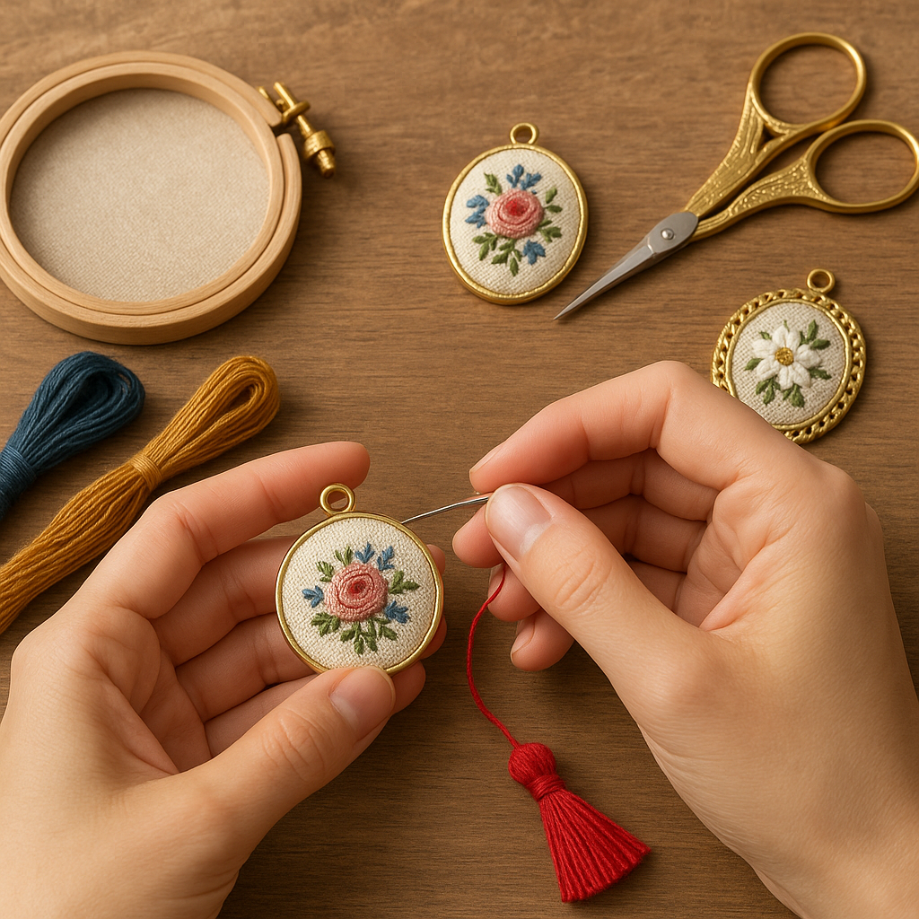 How to Use Embroidery Techniques in Jewelry