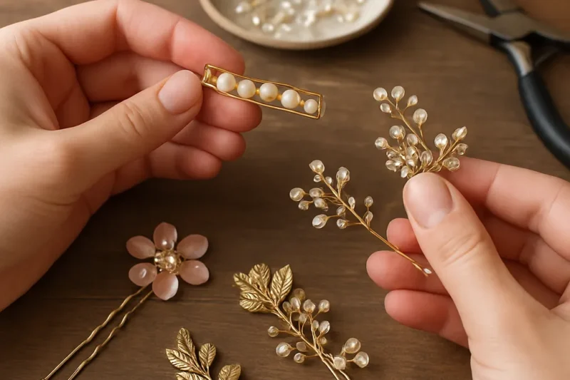 DIY Embellished Hairpins and Hair Jewelry