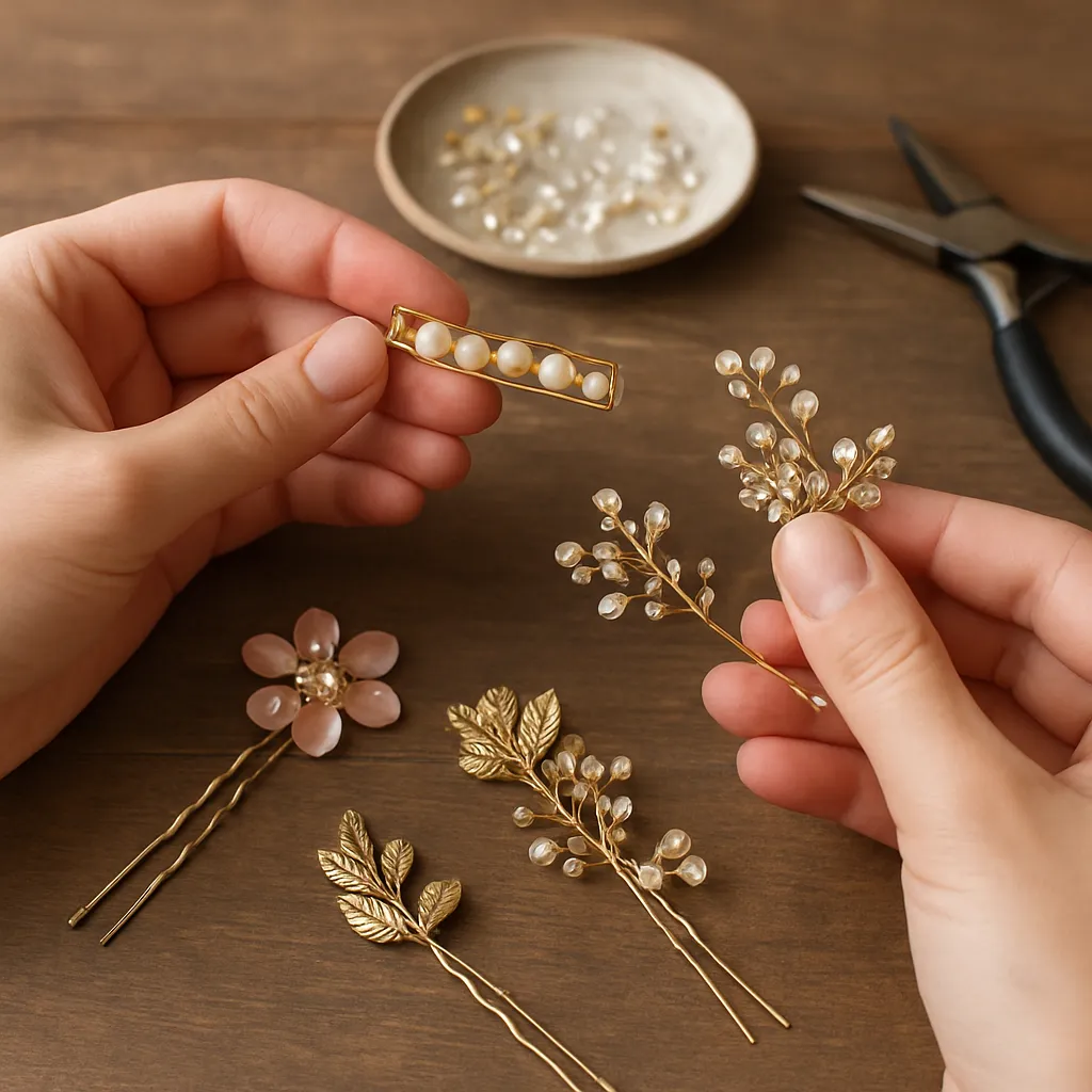 DIY Embellished Hairpins and Hair Jewelry