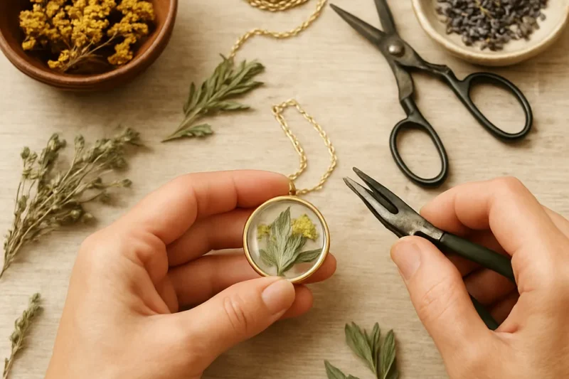 How to Craft Jewelry from Dried Herbs