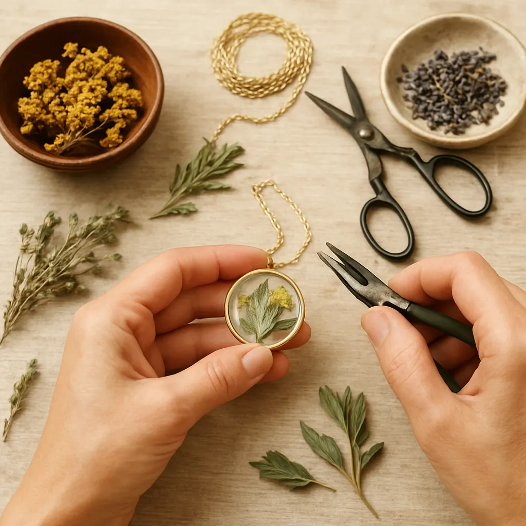 How to Craft Jewelry from Dried Herbs