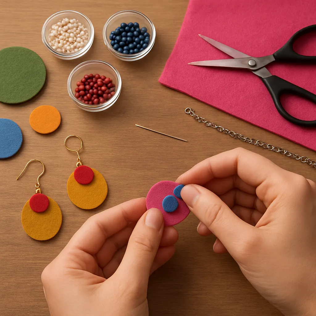 How to Make Jewelry Using Felt