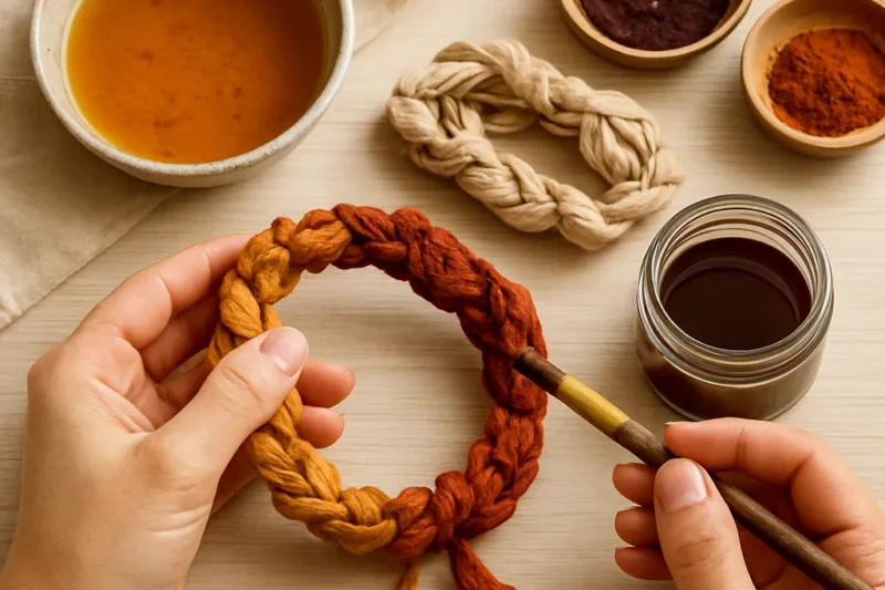 How to Add Natural Dyes to Fabric Jewelry
