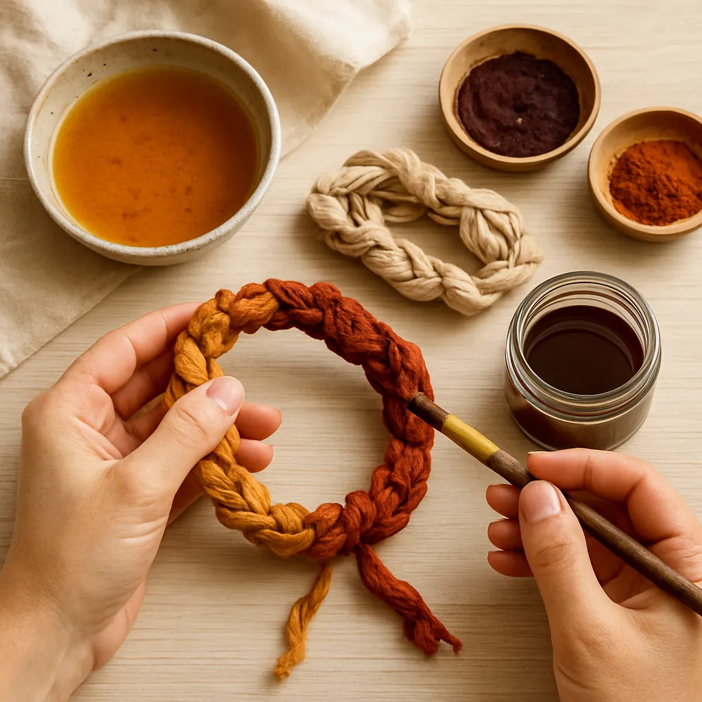 How to Add Natural Dyes to Fabric Jewelry