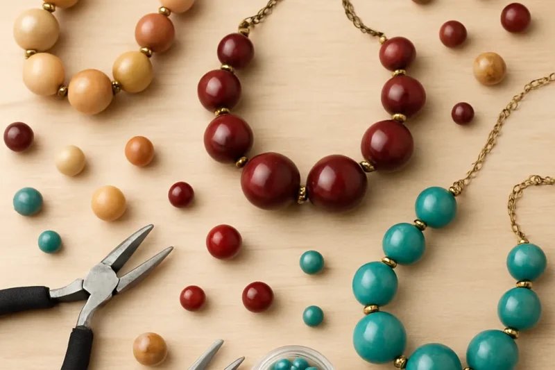 DIY Statement Necklaces with Large Beads