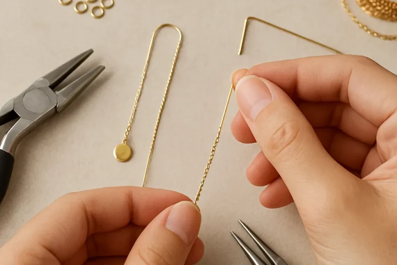DIY Ear Threader Earrings