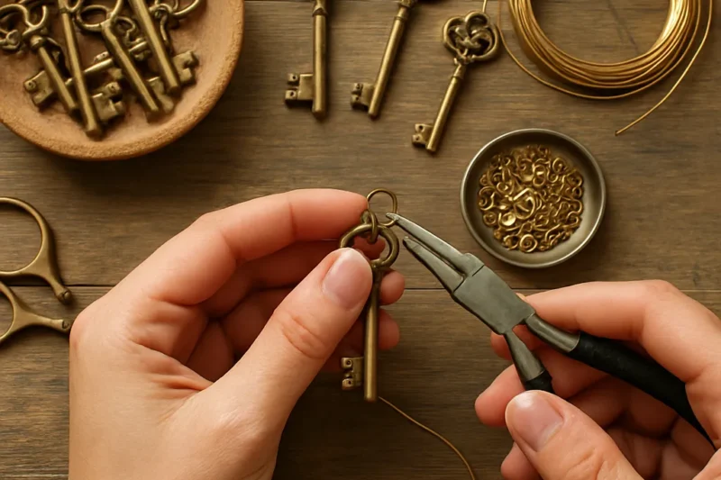 How to Create Jewelry Using Vintage Keys