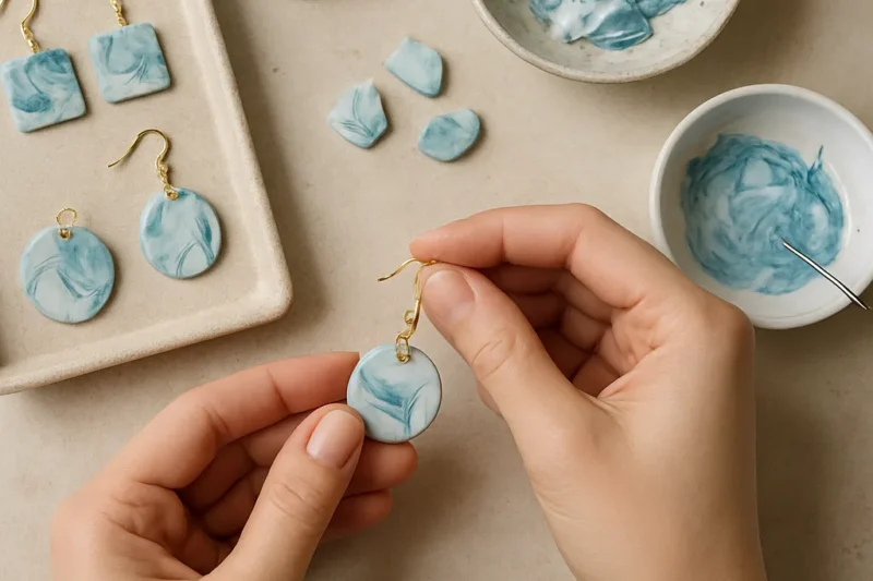 How to Make Jewelry with Marbled Effects