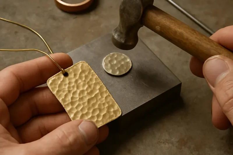 How to Make Jewelry with Hammered Metal Effects