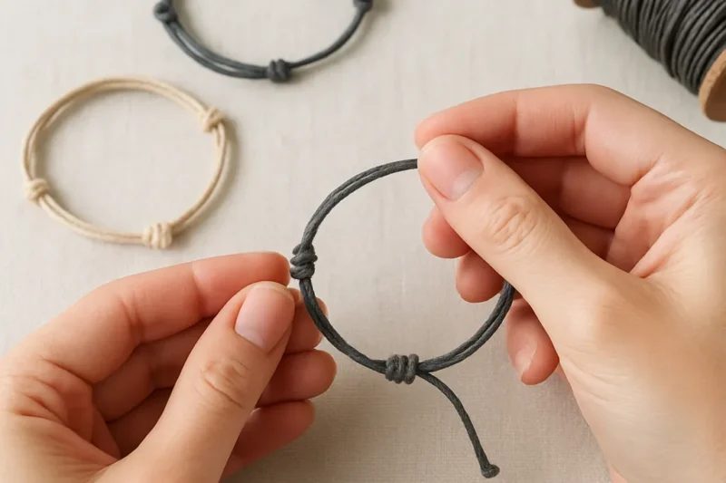 DIY Minimalist Bracelets Using Simple Knots