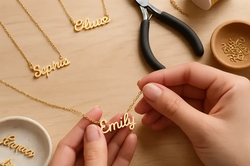 DIY Personalized Name Necklaces
